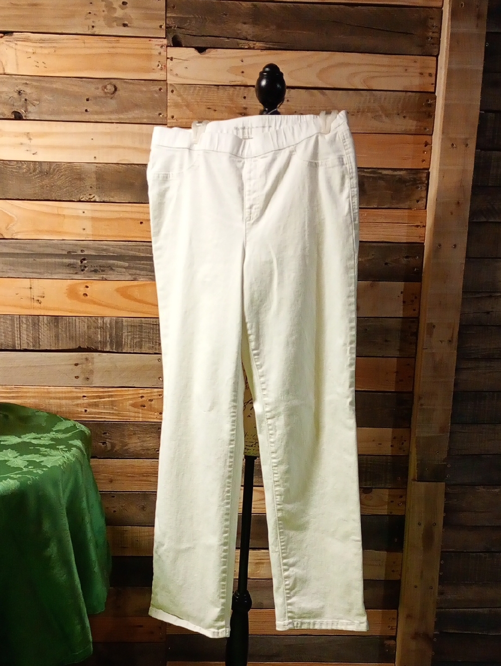 Style & Co. Pull-On Straight Leg Pants - Off-White